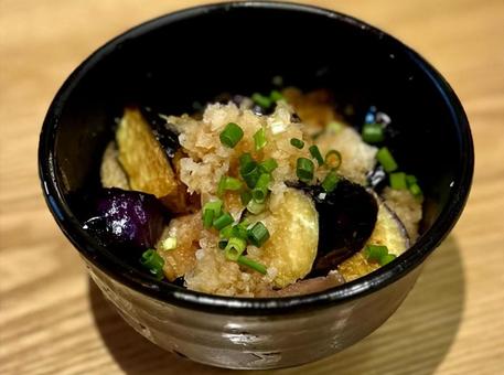 揚げ茄子おろしポン酢 揚げ茄子おろしポン酢,茄子,揚げ茄子の写真素材