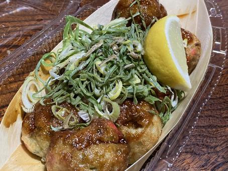 レモンとじゃこたこ焼き レモンとじゃこたこ焼きの写真