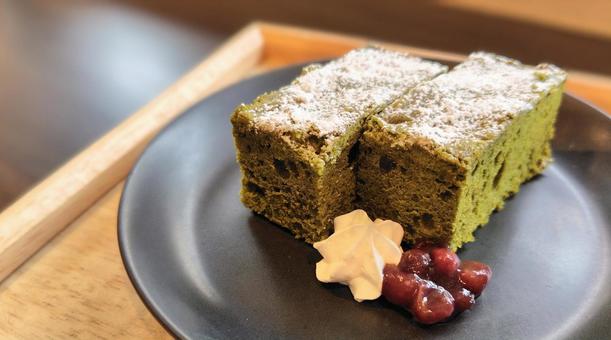 抹茶ケーキ 抹茶ケーキ 抹茶ケーキ,カフェ,スイーツの写真素材