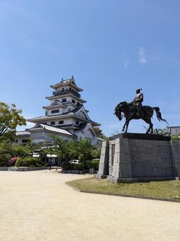 今治城＠愛媛県今治市 今治城,城,今治の写真素材
