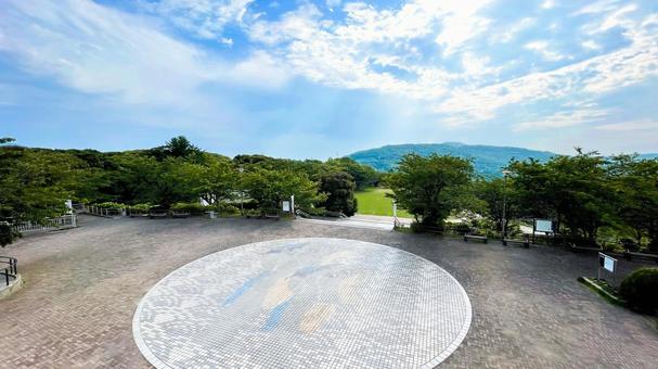 高塔山公園の展望台 高塔山公園,展望台,若松区の写真素材