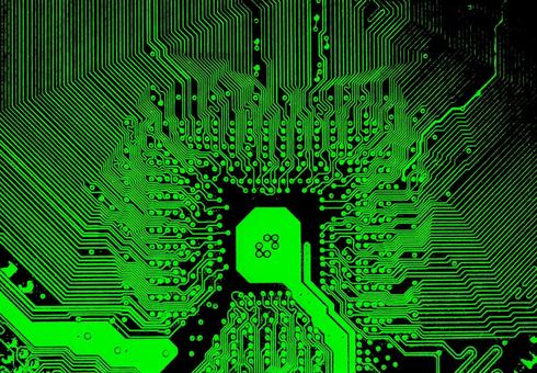 Photo, printed board, computer chip, electronic circuit, 
