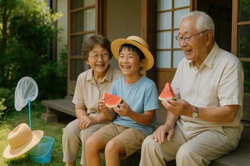 孫と過ごす夏休み 孫と過ごす夏休みの写真
