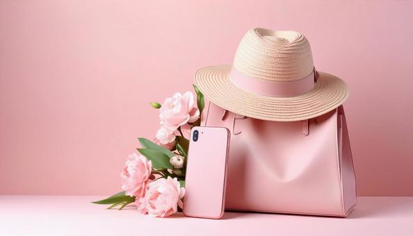 春のコーディネートイメージの写真