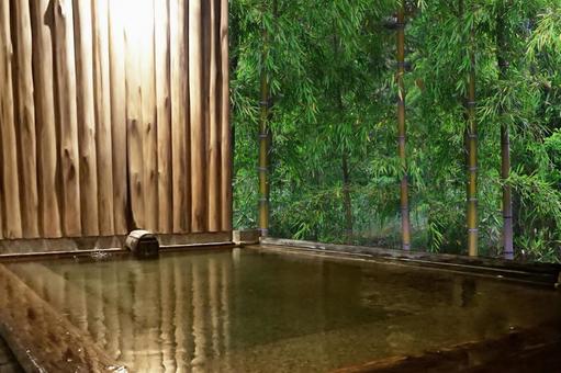 A tasteful open-air bath A tasteful open-air bath