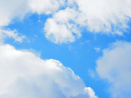 青空と雲 青空と雲の写真