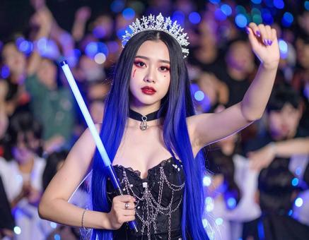 地雷系女子今日は推しに合える大事なライブ 地雷系女子今日は推しに合える大事なライブ 地雷系,推し活,女子の写真素材