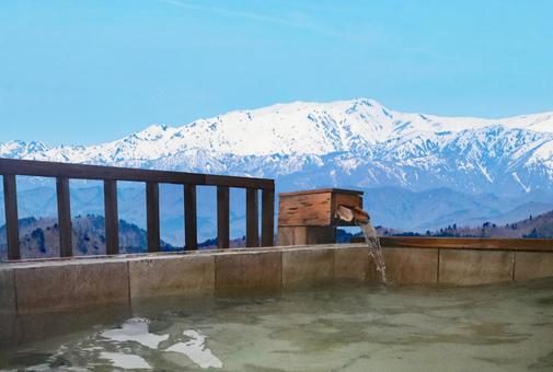 A spectacular open-air bath that you can enter while watching the snowy landscape, JPG A spectacular open-air bath that you can enter while watching the snowy landscape, hot spring, outdoor bath, bath, JPG