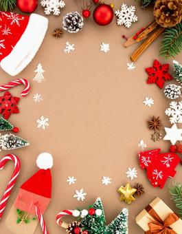 クリスマスフレーム中央に空白ありの写真