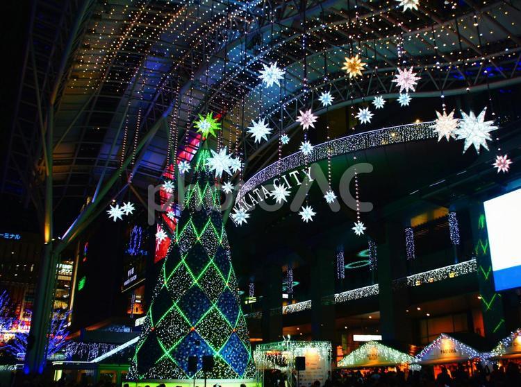福岡県、博多駅のクリスマスマーケット12 クリスマス,クリスマスマーケット,マーケットの写真素材