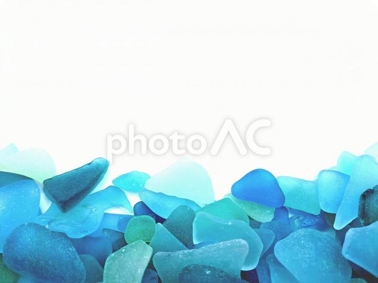 青のシーグラスのテクスチャ シーグラス,シーガラス,青の写真素材