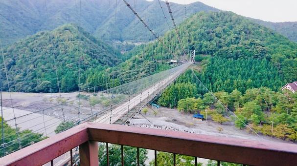 谷瀬の吊り橋 谷瀬の吊り橋の写真