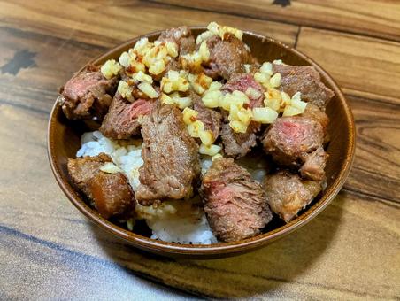 ステーキ丼 ステーキ丼 ステーキ,丼,肉の写真素材
