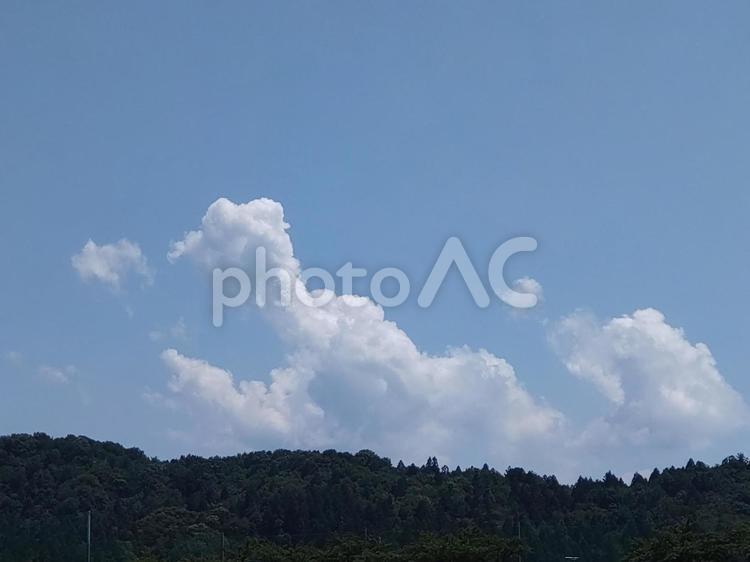 空　雲　青空　山 空,山,景色の写真素材