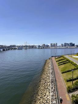 江東区から見た東京の街 2025年春 江東区から見た東京の街 2025年春 東京,港区,豊洲の写真素材