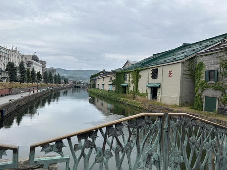 Photo, canal, warehouse group, otaru, 