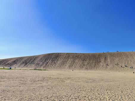 鳥取砂丘 風景,鳥取砂丘,砂丘の写真素材