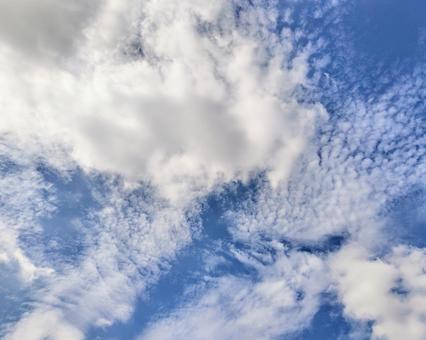 青空 青空 青空,空,雲の写真素材