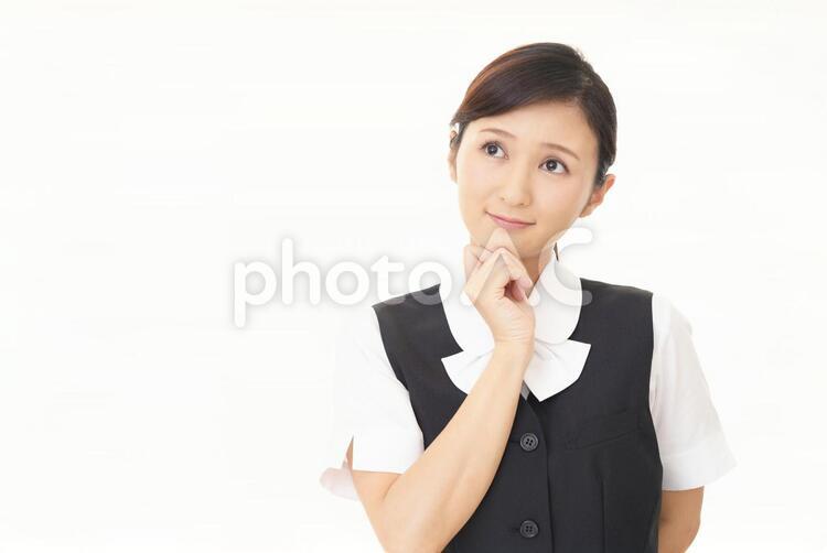考え事をするビジネスウーマン 女性,ビジネスウーマン,女の写真素材