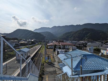 浜金谷駅より 鉄道,線路,ホームの写真素材