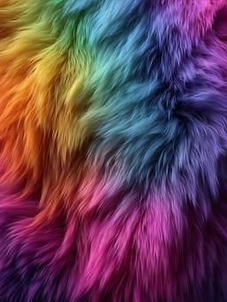 虹色に輝くふわふわの背景 虹色に輝くふわふわの背景の写真