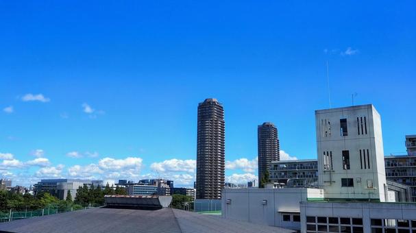 初秋の東京・高所から見る街(江東区猿江) 初秋の東京・高所から見る街(江東区猿江)の写真
