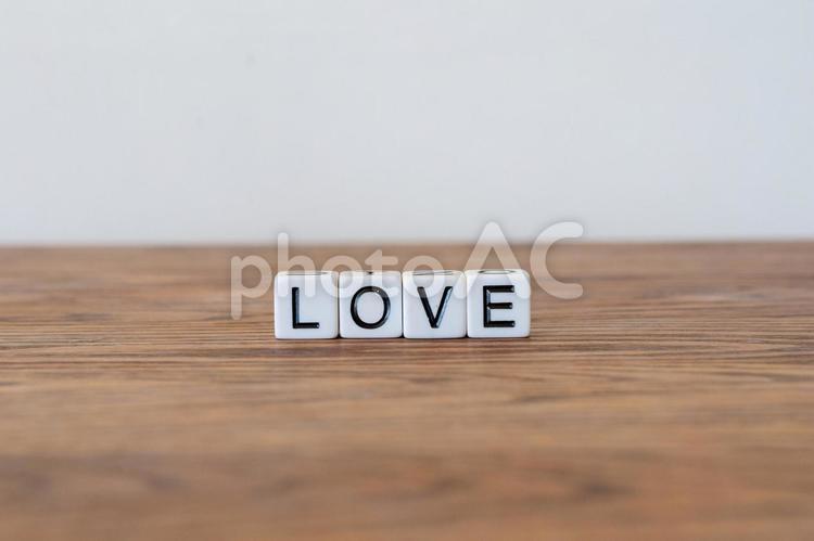 「愛」「LOVE」の当たり障りないイメージ画像 愛,好き,イメージの写真素材