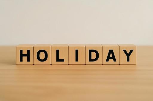 【単語ブロック】HOLIDAY 【単語ブロック】HOLIDAYの写真