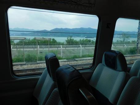 電車の車窓 電車の車窓 電車,窓,車窓の写真素材