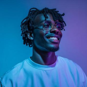 モダンな雰囲気のポートレート モダンな雰囲気のポートレートの写真