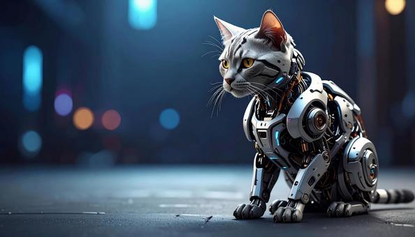 猫型ロボット　サイボーグの写真