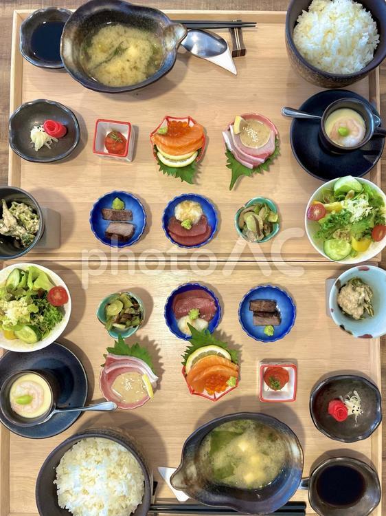海鮮小鉢定食 海鮮,刺身,お祝いの写真素材
