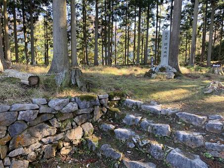 鎌刃城1 鎌刃城,城址,続日本100名城の写真素材