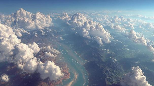 美しい地球の地形:雪山、森林、そして水 美しい地球の地形:雪山、森林、そして水の写真