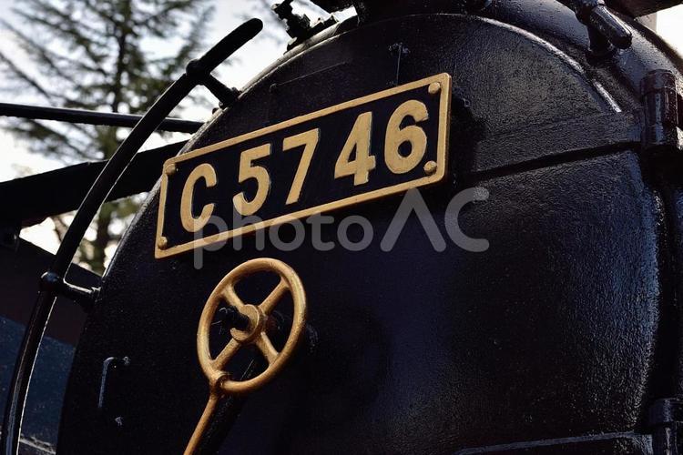 蒸気機関車　C57 乗り物,鉄道,機関車の写真素材