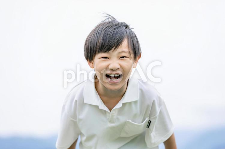 笑顔の男の子 男の子,笑顔,帽子の写真素材