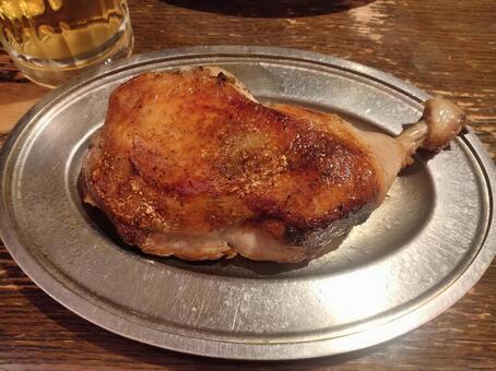 骨付鶏 骨付鶏,若鶏,雛鳥の写真素材