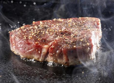 ヒレステーキ ヒレステーキ ヒレステーキ,焼く,ステーキの写真素材