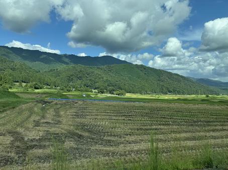 田舎の風景 田舎の風景 景色,田舎,自然の写真素材