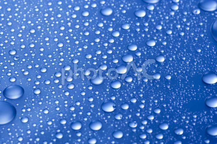 水滴−36 水滴,青,水の写真素材