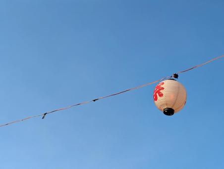 お祭りの日の空 お祭りの日の空の写真