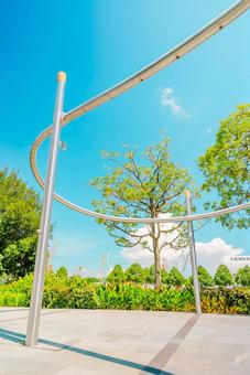 【シンガポール】金融街の街並み シンガポール,ホテル,海の写真素材