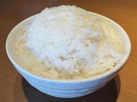 大盛ごはん ご飯,新米,コシヒカリの写真素材