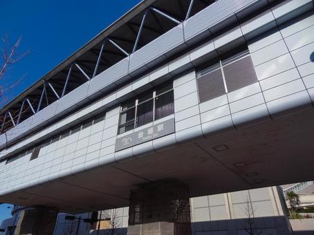 ゆりかもめ台場駅 台場駅,ゆりかもめ,ビルの写真素材