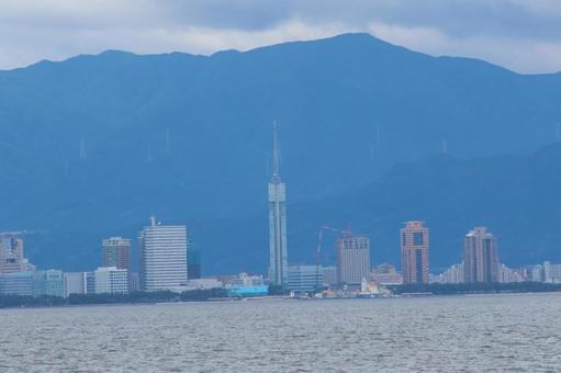 福岡市の街並み 福岡市の街並み 福岡,福岡タワー,タワーの写真素材