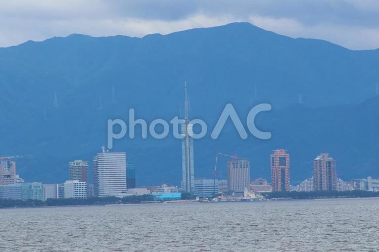 福岡市の街並み 福岡,福岡タワー,タワーの写真素材