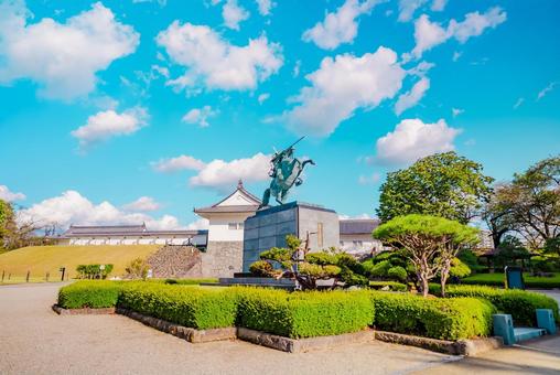 【山形】山形駅の周辺 霞城公園 最上義光 【山形】山形駅の周辺 霞城公園 最上義光の写真