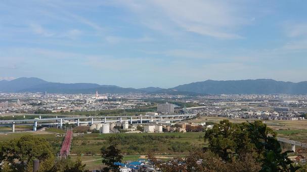 京都府-石清水八幡宮-展望台からの景色 京都府-石清水八幡宮-展望台からの景色の写真