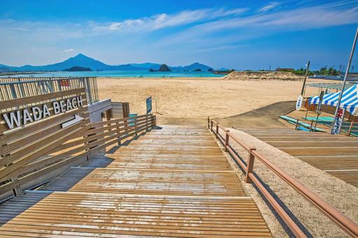 福井県高浜町の若狭和田ビーチ 福井県高浜町の若狭和田ビーチ 福井県,高浜町,ビーチの写真素材