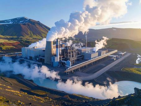 地熱発電の写真